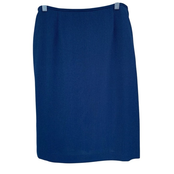 Liz Claiborne Elegant 3 Piece Blue Skirt Suit Set - Picture 7 of 14